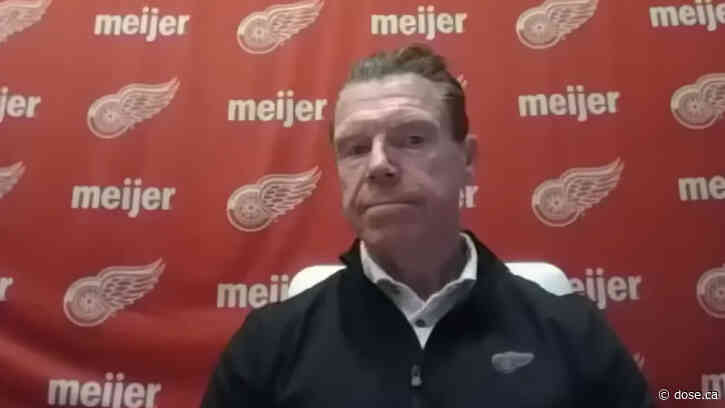 The Red Wings’ assistant general manager is attending the Canadiens’ game