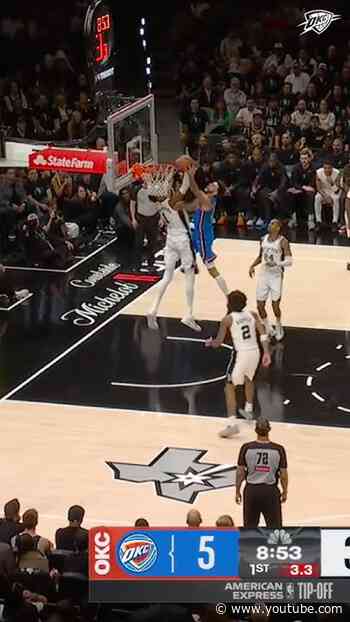 Chet to the rim 🪣 #okcthunder #nba