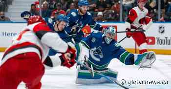 Hurricanes hand slumping Canucks 6-3 loss