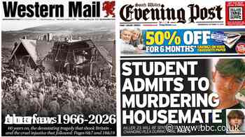 Aberfan 60 years on and student admits to murdering housemate