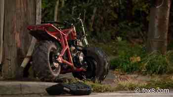 Two injured in crash between SUV and motorcycle