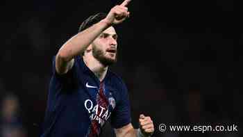 Kvaratskhelia ruptured his ACL, PSG confirm