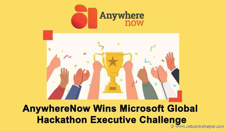 AnywhereNow Wins Microsoft Global Hackathon Executive Challenge