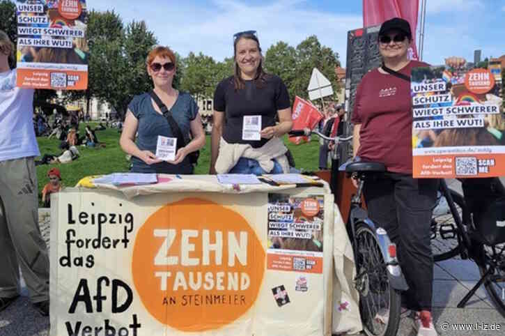 Brief an den Bundespräsidenten: Tausende Unterschriften aus Leipzig für ein AfD-Verbot