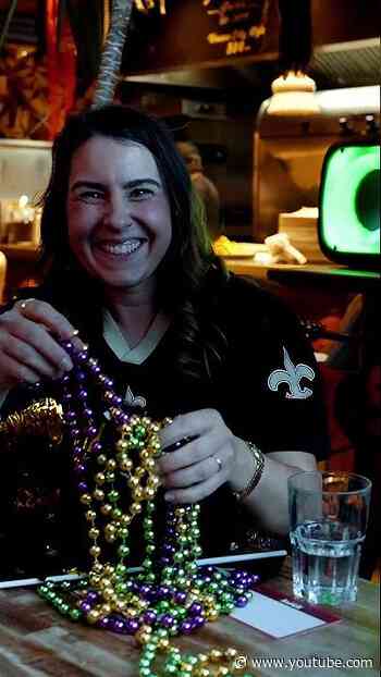 Saints Week 6 Watch Party in Paris 👀 #shorts #nfl
