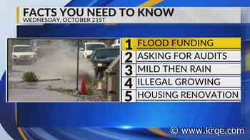 Flood funding, Audit recommendations, Rainy weather, Illegal growing, Housing renovation