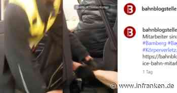 ICE-Video aus Bamberg: Rabiater Bahn-Mitarbeiter zerrt Fahrgast am Fuß