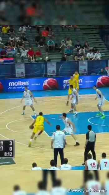 Dante Exum was too quick AND too crafty around the rim 😮‍💨 #FIBAU19