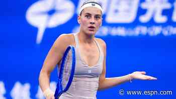 Kostyuk retires from Ningbo match, hands Muchova WTA Finals slot