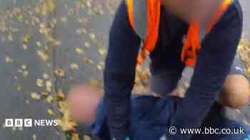 Man arrested after car crashes into bin lorry