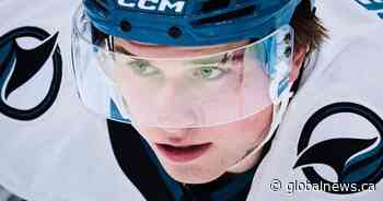 Celebrini navigating 1st season as Sharks captain