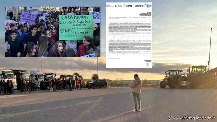 Caro carburante, la protesta si spacca nel Foggiano: i tir arretrano ma non tutti. E a scuola puniscono gli studenti in piazza