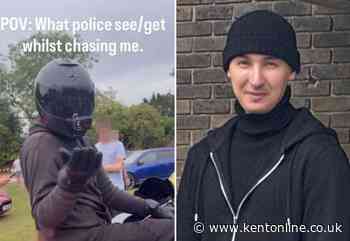 Biker who hit 189mph and blew kisses at police jailed after officers found footage on GoPro