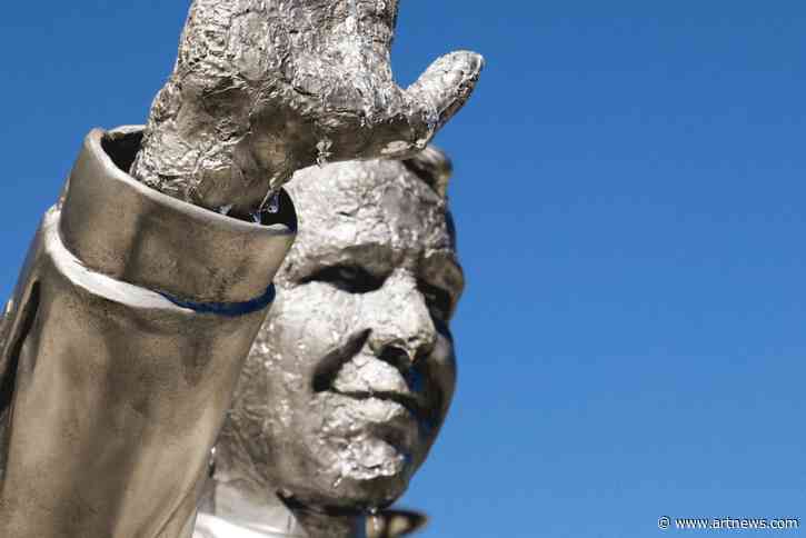Melting Ron DeSantis Statue Makes a Point About Climate Change in Florida