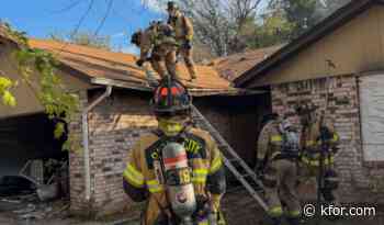 Fire crews knock down house fire in SE Oklahoma City