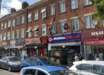 Man rushed to hospital after Pizza Hut sign crashes down on him in busy London street