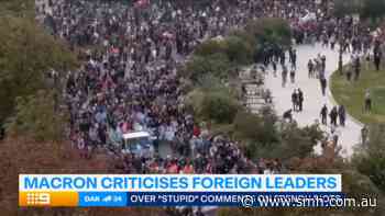 Macron calls Trump's remarks on riots 'stupid'