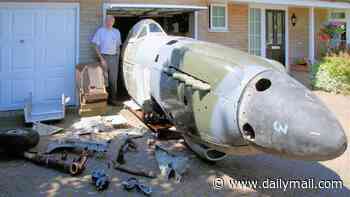 Half a Spitfire sells for £18,000 after enthusiast who worked on it in his garage for more than 20 years dies aged 83