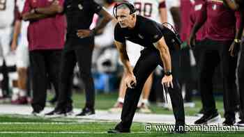 Florida State coach Mike Norvell rips ACC officials, says holding call in OT was ‘an absolute joke'
