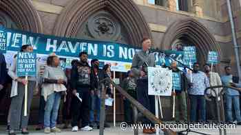 Supporters of proposed ordinance banning short-term rentals in New Haven hold rally