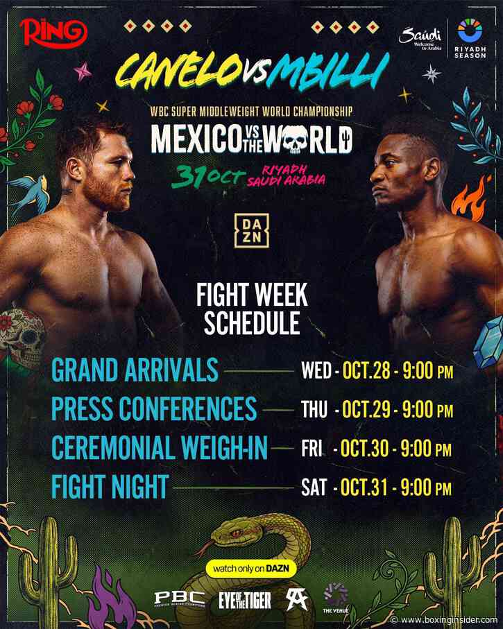 US Orders Embassy Staff and Families Out of Saudi Arabia as Canelo vs Mbilli Tickets Go on Sale