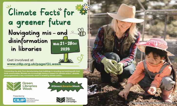Shropshire Libraries invites residents to take part in Green Libraries Week