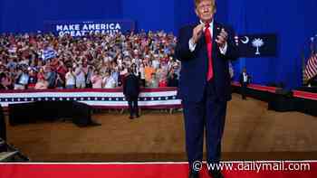 Trump rally derailed by series of protesters in opening minutes as he unleashes on Darline Graham's opponent