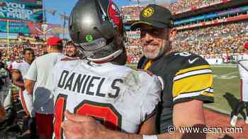 A swap to remember: Jalon Daniels exchanges jerseys with his idol, Aaron Rodgers