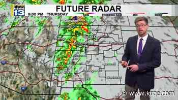 Showers, storms bring risk of heavy rainfall to parts of New Mexico Thursday