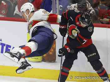 Senators roll to big win as booed Tkachuk scores, Ullmark leaves with injury