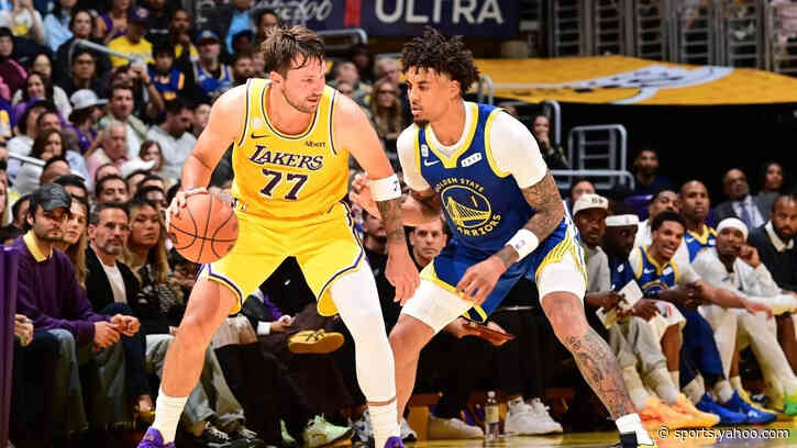 Warriors' Yaxel Lendeborg given technical foul after trash-talking Luka Dončić