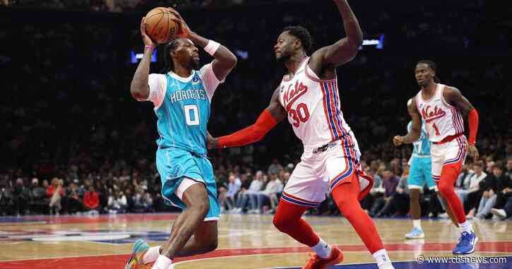 Naz Reid has 20 points and 11 rebounds in his Charlotte debut as the Hornets beat the Nets 110-103