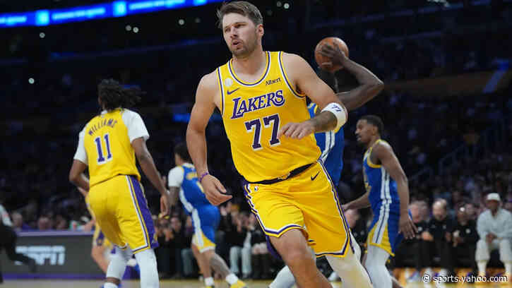 Luka Dončić-led Lakers begin post-LeBron James era with blowout win over Warriors
