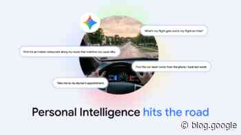 Get hands-free personalized help on the road with Gemini