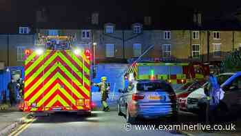 Bradford blaze leaves one firefighter injured as eight crews descend