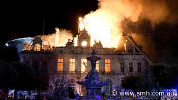 Unmasked: The far-left extremist suspected of burning down 143-year-old town hall