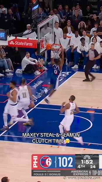 Maxey is GOING OFF.