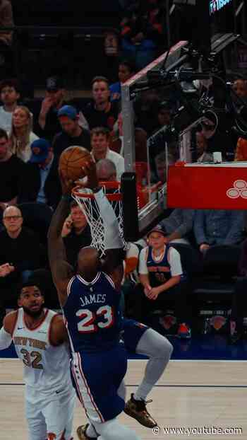 LOB TO LEBRON 🤯 #sixers #76ers #dunks #nba #shorts
