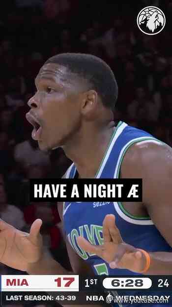 Ant went off for 45 points to open up the season 🔥