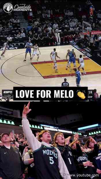 Target Center LOVED Melo’s first bucket 👏