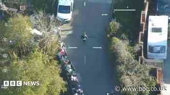 Watch: Police helicopter used to chase banned teen driver