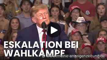 Faustschlag im Publikum – und Trump feiert den Täter