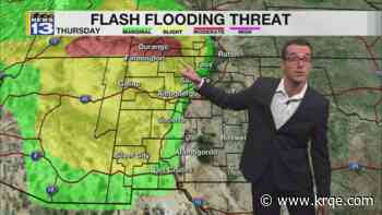 Flooding rain and colder weather for parts of New Mexico
