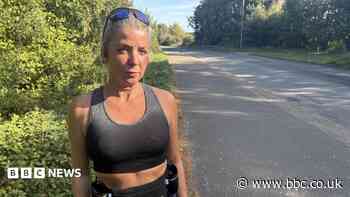 Jogger's fear after van follows her on remote road