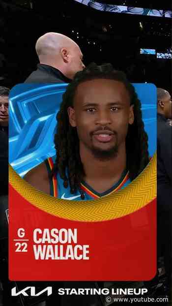 Cason clamps on display last night 🔒🤲 #okcthunder #casonwallace