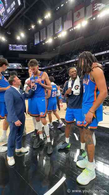 First dub of the season vibes 😃 #okcthunder #nba