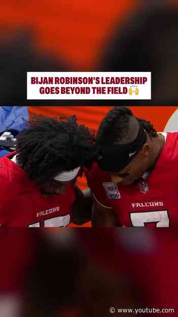 Bijan is a true leader 🙌 #nfl #zachariahbranch #bijanrobinson #nfl #falcons