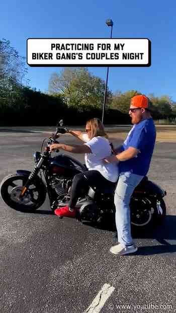 don’t embarrass me in front of my biker friends! 😩 🤣