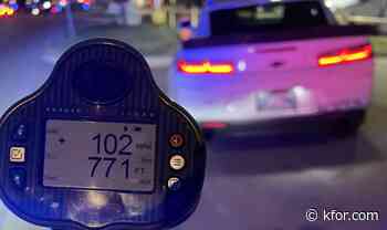 OKCPD officer stops driver traveling 102 mph in 60 mph zone