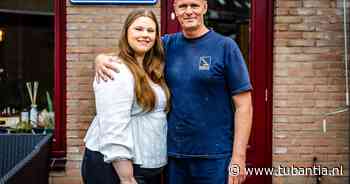 Stef legt de tuin van zijn dochter Kayleigh (23) aan, even later redt zij zijn leven
